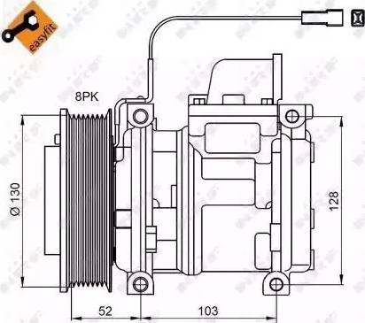 NRF 32824G - Компресор, кондиціонер autozip.com.ua