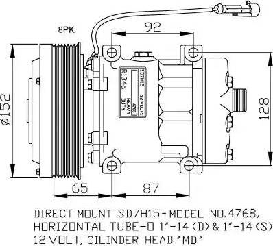 NRF 32877G - Компресор, кондиціонер autozip.com.ua