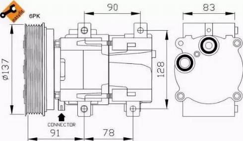 NRF 32301G - Компресор, кондиціонер autozip.com.ua