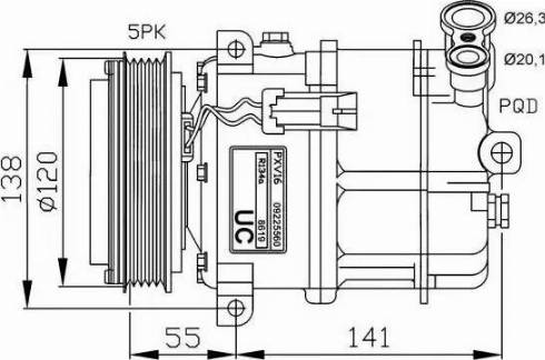 NRF 32313G - Компресор, кондиціонер autozip.com.ua