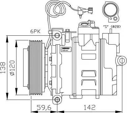 NRF 32377G - Компресор, кондиціонер autozip.com.ua