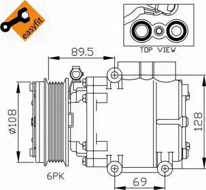 NRF 32248G - Компресор, кондиціонер autozip.com.ua