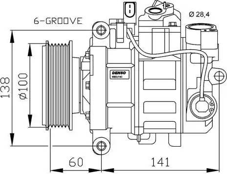 NRF 32263G - Компресор, кондиціонер autozip.com.ua