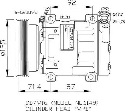 NRF 32267G - Компресор, кондиціонер autozip.com.ua