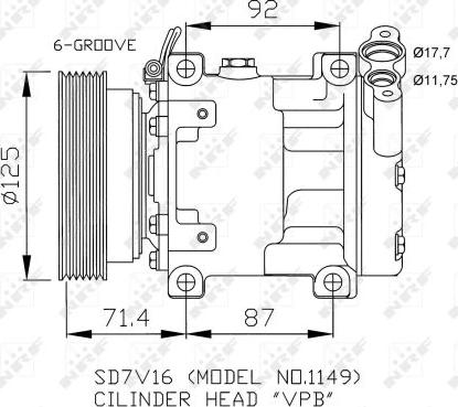 NRF 32267 - Компресор, кондиціонер autozip.com.ua