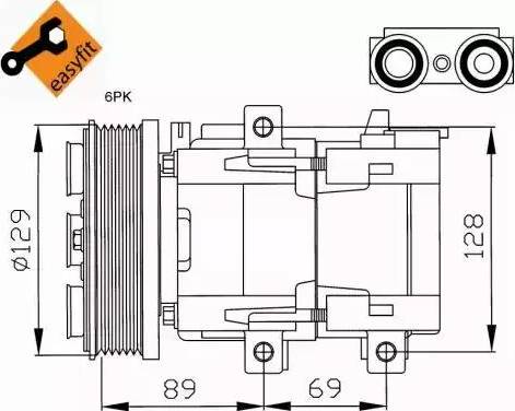 NRF 32212G - Компресор, кондиціонер autozip.com.ua