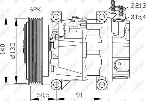 NRF 32289G - Компресор, кондиціонер autozip.com.ua