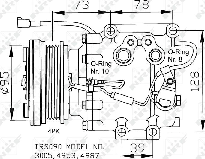 NRF 32236 - Компресор, кондиціонер autozip.com.ua