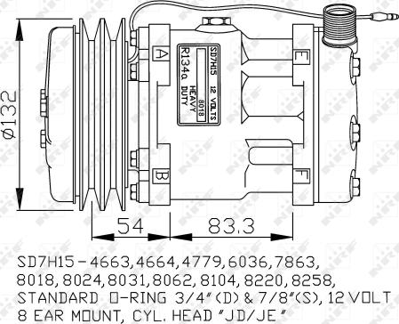 NRF 32238G - Компресор, кондиціонер autozip.com.ua