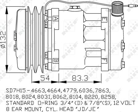 NRF 32238 - Компресор, кондиціонер autozip.com.ua