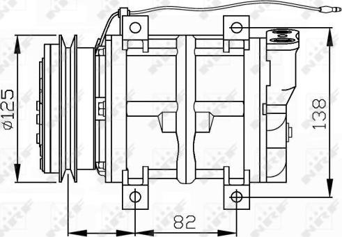 NRF 32745G - Компресор, кондиціонер autozip.com.ua