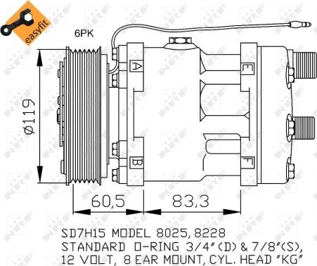 NRF 32768 - Компресор, кондиціонер autozip.com.ua