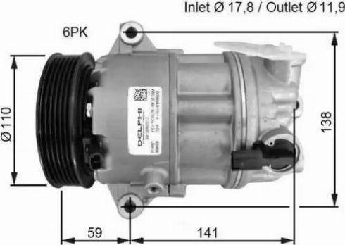 NRF 32783G - Компресор, кондиціонер autozip.com.ua