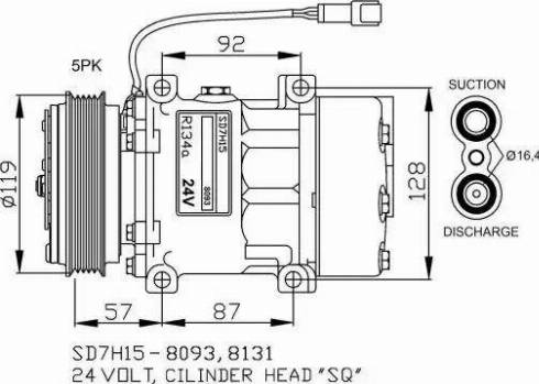 NRF 32731G - Компресор, кондиціонер autozip.com.ua