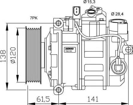 NRF 32777G - Компресор, кондиціонер autozip.com.ua