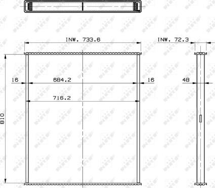 NRF 29563 - Сітка радіатора, охолодження двигуна autozip.com.ua