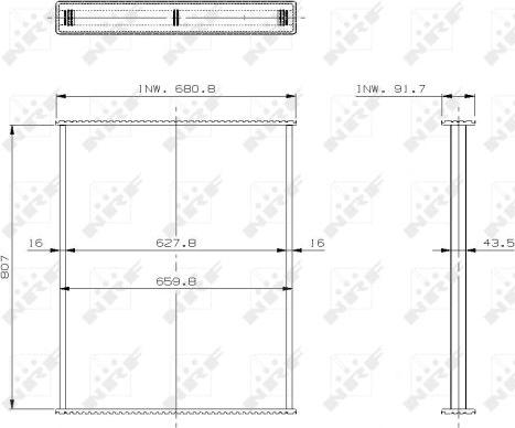 NRF 29570 - Сітка радіатора, охолодження двигуна autozip.com.ua