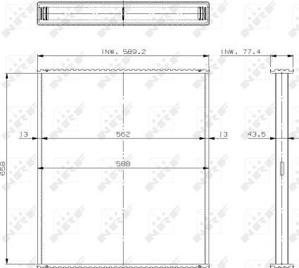 NRF 29744 - Сітка радіатора, охолодження двигуна autozip.com.ua