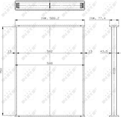 NRF 29745 - Сітка радіатора, охолодження двигуна autozip.com.ua