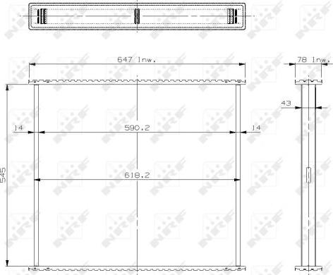 NRF 29708 - Сітка радіатора, охолодження двигуна autozip.com.ua