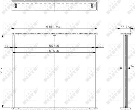 NRF 23475 - Сітка радіатора, охолодження двигуна autozip.com.ua