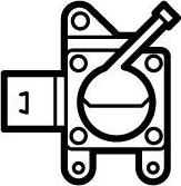 NRF 708104 - Датчик, тиск вихлопних газів autozip.com.ua