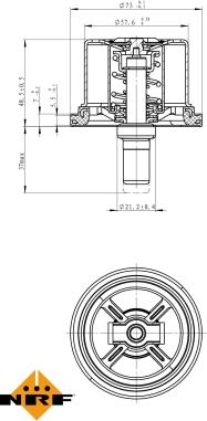 NRF 725099 - Термостат, охолоджуюча рідина autozip.com.ua