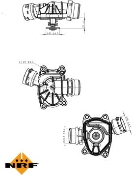 NRF 725091 - Термостат BMW 88C E39-46 99-> 3-5-7Diesel autozip.com.ua