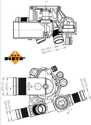NRF 725045 - Термостат, охолоджуюча рідина autozip.com.ua