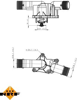 NRF 725050 - Термостат, охолоджуюча рідина autozip.com.ua