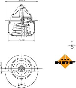 NRF 725057 - Термостат, охолоджуюча рідина autozip.com.ua