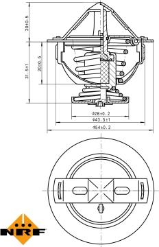 NRF 725060 - Термостат HYUNDAI Getz 05- вир-во NRF autozip.com.ua