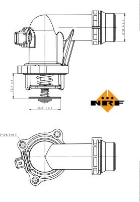 NRF 725001 - Термостат, охолоджуюча рідина autozip.com.ua