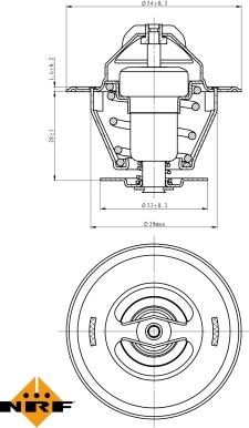 NRF 725161 - Термостат, охолоджуюча рідина autozip.com.ua