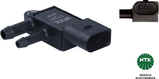 NTK 77291 - Датчик, тиск вихлопних газів autozip.com.ua