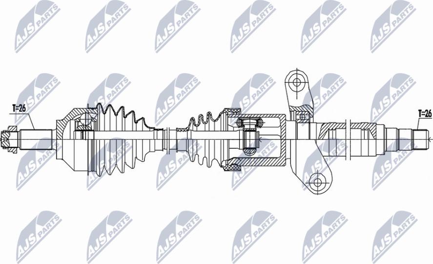 NTY NPW-BM-190 - Приводний вал autozip.com.ua