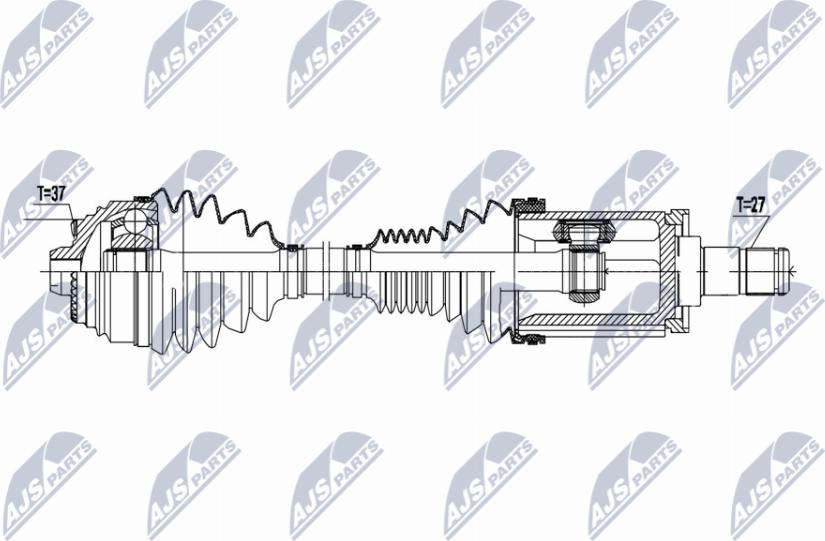 NTY NPW-BM-177 - Приводний вал autozip.com.ua