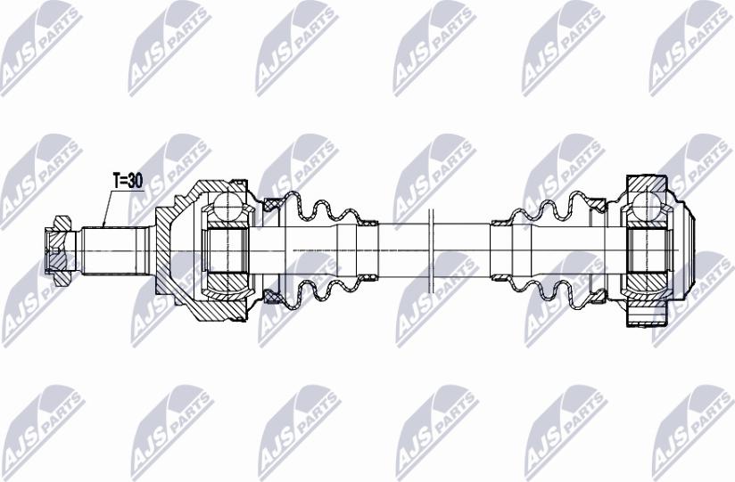 NTY NPW-BM-202 - Приводний вал autozip.com.ua