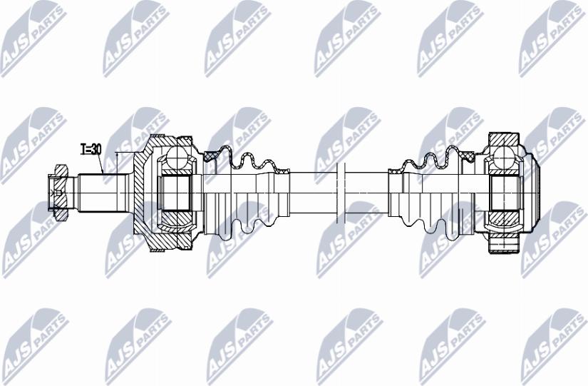 NTY NPW-BM-215 - Приводний вал autozip.com.ua