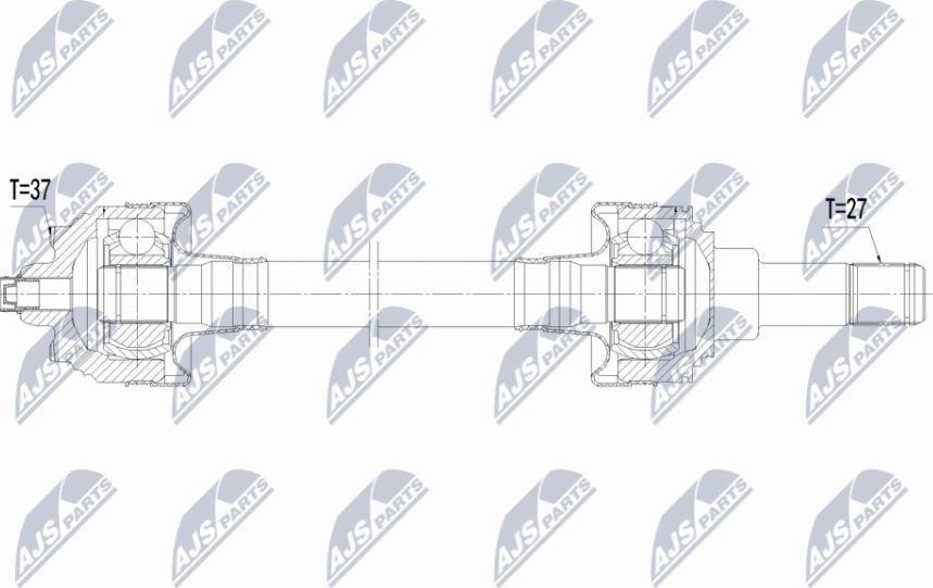 NTY NPW-BM-237 - Приводний вал autozip.com.ua