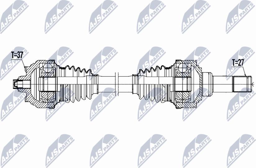 NTY NPW-BM-229 - Приводний вал autozip.com.ua