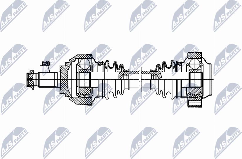 NTY NPW-BM-222 - Приводний вал autozip.com.ua