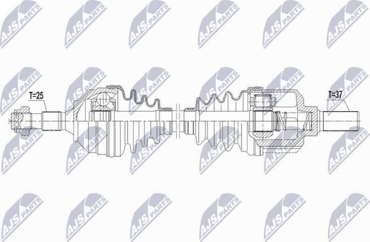 NTY NPW-CT-154 - Приводний вал autozip.com.ua