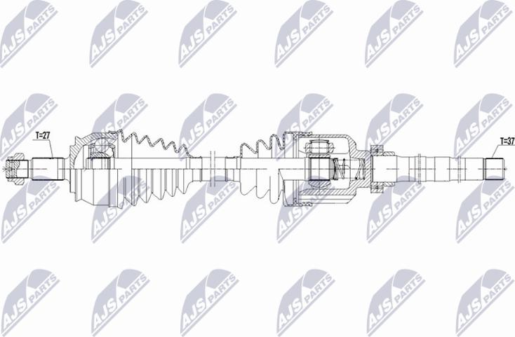 NTY NPW-CT-183 - Приводний вал autozip.com.ua