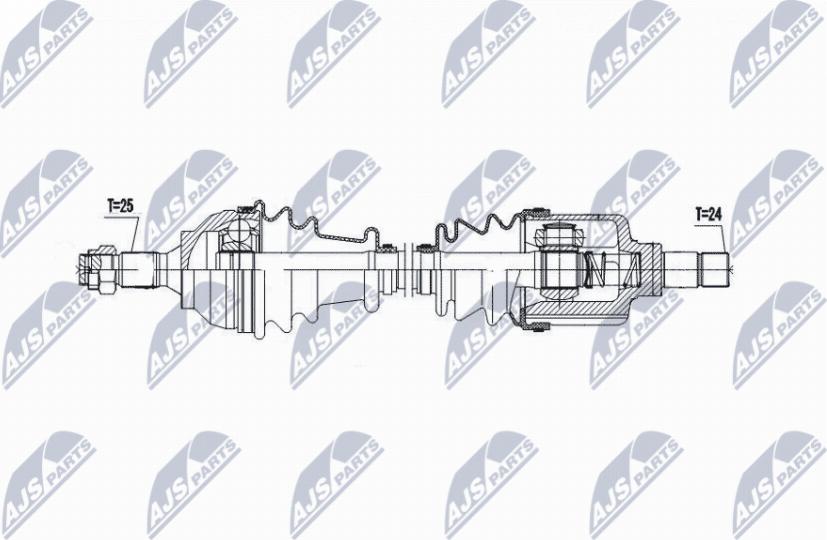 NTY NPW-CT-139 - Приводний вал autozip.com.ua