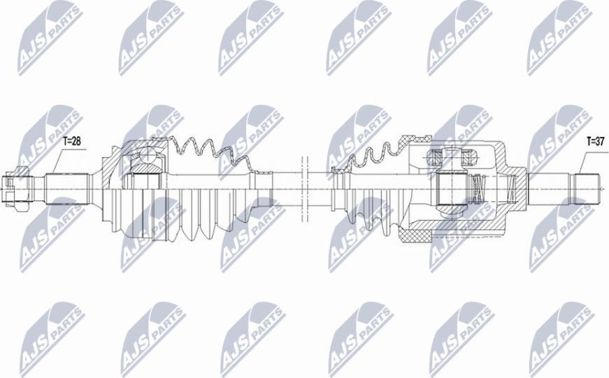 NTY NPW-CT-131 - Приводний вал autozip.com.ua
