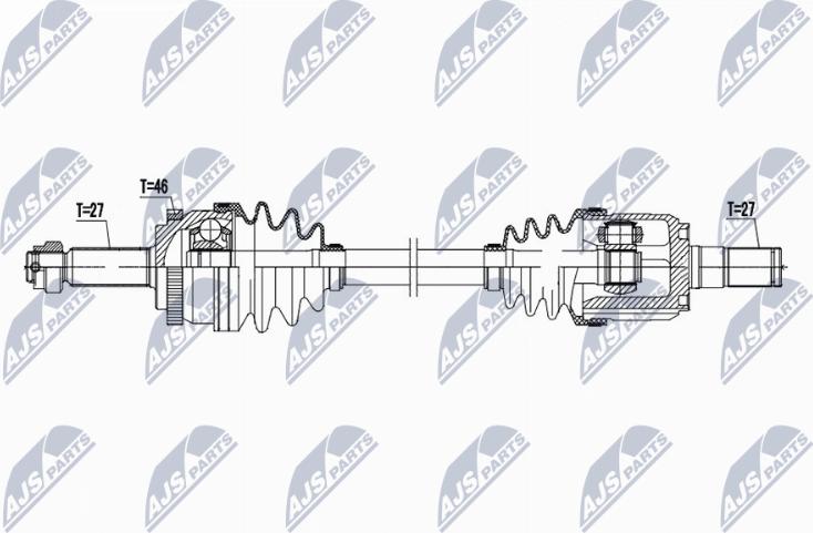 NTY NPW-HY-635 - Приводний вал autozip.com.ua