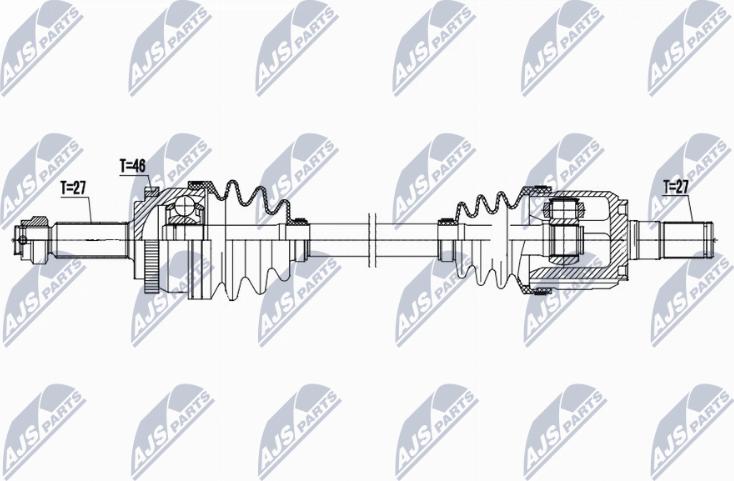 NTY NPW-HY-636 - Приводний вал autozip.com.ua