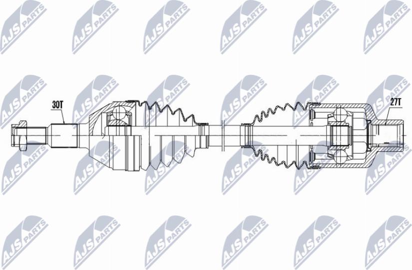 NTY NPW-PL-144 - Приводний вал autozip.com.ua