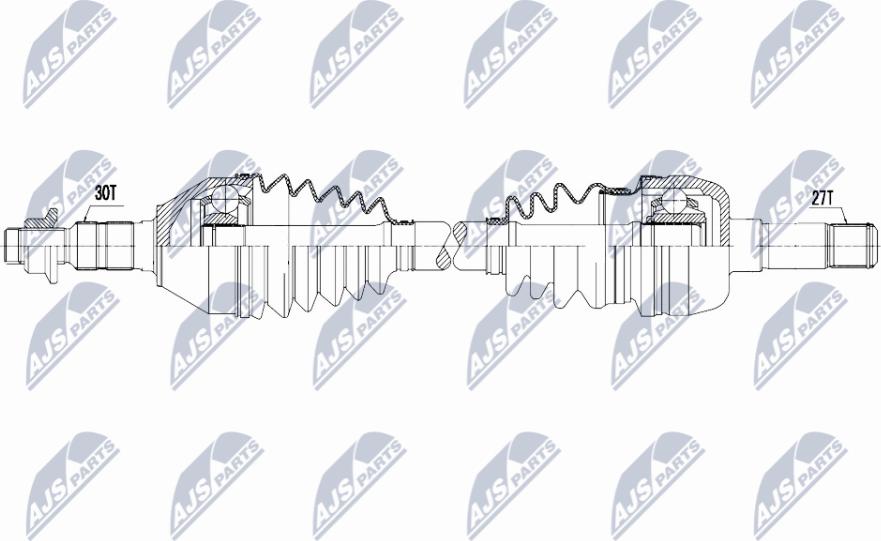 NTY NPW-PL-148 - Приводний вал autozip.com.ua